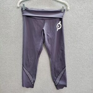 Lululemon Women Pants 8 Gray PELOTON Wunder Crop II Roll‎ Down Scallop Luxtreme